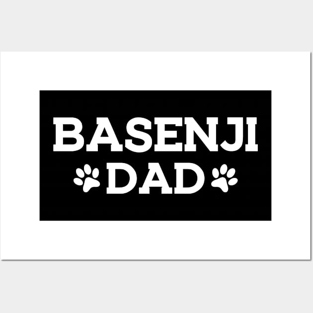 Basenji Dad Wall Art by KC Happy Shop